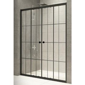 Durul H180 KİDA4MMT182 4 mm Siyah Çizgi 182 cm Duşakabin