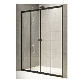 Durul H180 KS4IDAS151 4 mm Siyah Şeffaf 151 cm Duşakabin