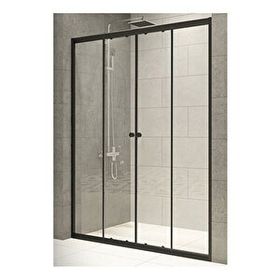 Durul H180 KS4IDAS154 4 mm Siyah Şeffaf 154 cm Duşakabin
