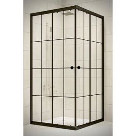 Durul Kare 5 mm Çizgili Duş Teknesi 80x80x195 cm Duşakabin