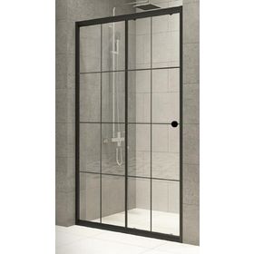 Durul Ön Cephe 4 mm Siyah Çizgi Şeffaf Cam Yükseklik 180 cm Duşakabin