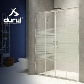 Durul Ön Cephe 5 mm Çizgili Cam H:190 cm 150 cm Duşakabin