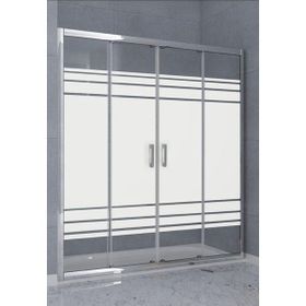 Durul Ön Cephe 5 mm Desenli Yükseklik 190 cm 119 cm Duşakabin