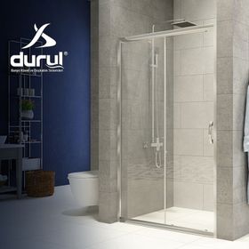 Durul Ön Cephe 5 mm Şeffaf Cam H:190 cm 115 cm Duşakabin