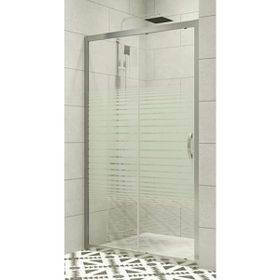 Durul Ön Cephe Çizgili 126 cm Duşakabin