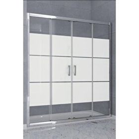 Durul Ön Cephe Gri Kumlama Box Desen 5 mm H:190 194 cm Duşakabin