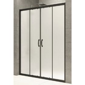 Durul Ön Cephe Siyah 5 mm Buzlu Yükseklik 190 cm Duşakabin