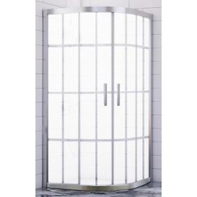 Durul Oval Kumlama Karomat Desen 5 mm Yükseklik 190 cm 100x100 cm Duşakabin