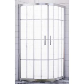 Durul Oval Kumlama Karomat Desen 5 mm Yükseklik 190 cm 100x100 cm Duşakabin