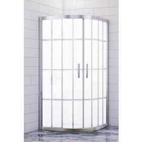 Durul Oval Kumlama Karomat Desen 5 mm Yükseklik 190 cm 100x100 cm Duşakabin