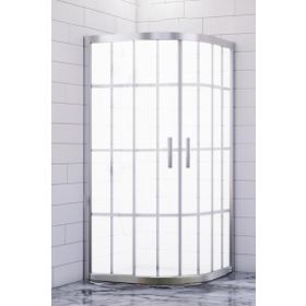 Durul Oval Kumlama Karomat Desen 5 mm Yükseklik 190 cm 100x100 cm Duşakabin