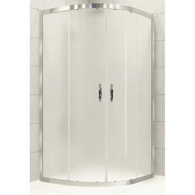 Durul Oval Parlak Profil Buzlu 5 mm Cam Yükseklik 190 cm 100x100 cm Duşakabin