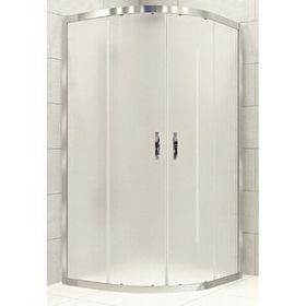 Durul Oval Parlak Profil Buzlu 5 mm Cam Yükseklik 190 cm 80x80 cm Duşakabin