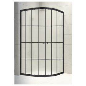 Durul Oval Siyah 90x90 cm Duşakabin