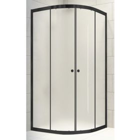 Durul Oval Siyah 90x90 cm Duşakabin