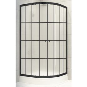 Durul Oval Siyah 90x90 cm Duşakabin