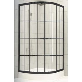 Durul Oval Siyah 90x90 cm Duşakabin