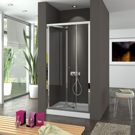 Duşakabincim 80 cm Katlanır Sürgülü Cam Duşakabin