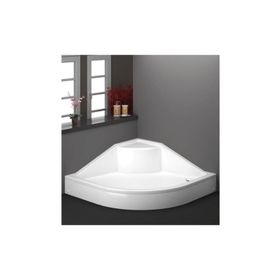 Duşakabincim 90x90 cm Oval Oturmalı Duş Teknesi