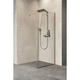 Duşakabincim 91 cm Bronz Profil Menteşeli Yan Panel Duşakabin
