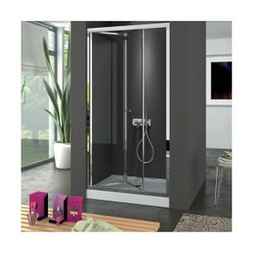 Duşakabincim 95 cm Katlanır Sürgülü Cam Duşakabin
