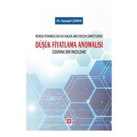 Düşük Fiyatlama Anomalisi - Ayşegül Çimen
