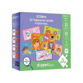 Düşyeri Oyun Stem+A Mor 32 Yapboz Bir Arada