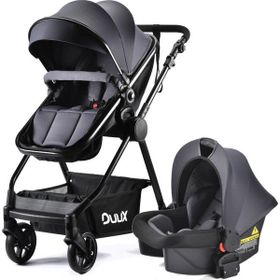 Duux Apex Siyah Antrasit Travel Sistem Bebek Arabası