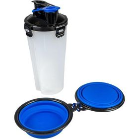 Duvo+ 350 ml 11x11x23 cm Mama ve Su Kabı Seyahat Seti