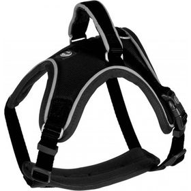 Duvo+ 50 65 cm West Harness Siyah Köpek Göğüs Tasması