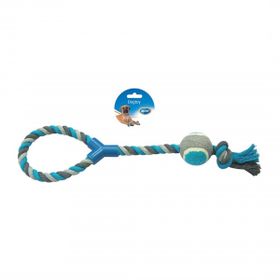 Duvo+ Düğümlü Tenis Toplu 48 cm Köpek Diş İpi
