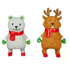 Duvo+ Latex Yılbaşı Figürleri 16-19 cm Köpek Oyuncağı