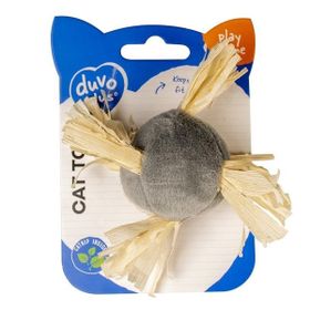Duvo+ Mısır Kabuğu ve Peluş Top 10x10x4 cm Kedi Oyuncağı