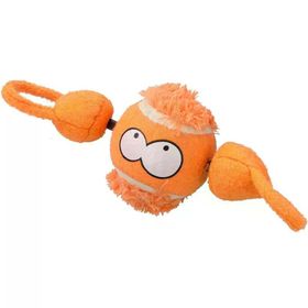 Duvo+ Peluş Kaplı Tenis Topu Fırlatmalı 7.8 cm Köpek Oyuncağı