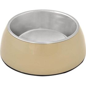 Duvo+ Socket Glossy Taupe 15.8 cm 750 ml Çelik Mama ve Su Kabı