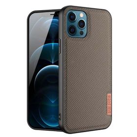 DUX DUCIS Fino Serisi Iphone 12 Pro Max Kılıf Premium Dokuma Silikon Kılıf
