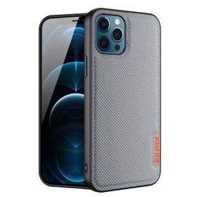 DUX DUCIS Fino Serisi Iphone 12 Pro Max Kılıf Premium Dokuma Silikon Kılıf
