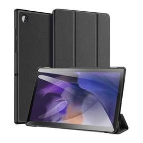 DUX DUCİS Samsung Galaxy Tab A8 2021 10.5 X200-X205 Kalem Bölmeli Standlı Domo Series Siyah Kılıf