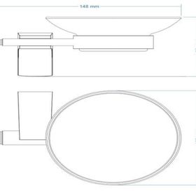 Duxxa A.1703 Krom Deppot F-1 Sabunluk