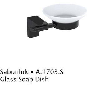Duxxa A.1703.S Mat Siyah Deppot F-1 Sabunluk