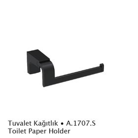 Duxxa A.1707.S Mat Siyah Deppot F-1 Kağıtlık