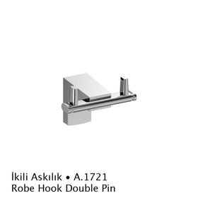 Duxxa A.1721 Krom 2'li Deppot F-1 Askılık