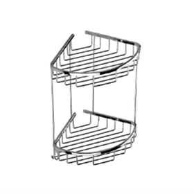 Duxxa A.502 19x19 cm Deppot Oval İkili Köşe Şampuanlık