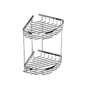 Duxxa A.502 19x19 cm Deppot Oval İkili Köşe Şampuanlık