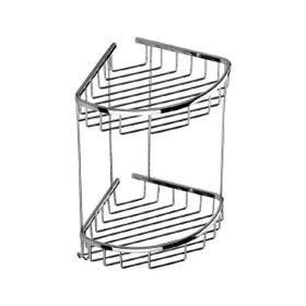 Duxxa A.502 19x19 cm Deppot Oval İkili Köşe Şampuanlık