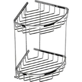 Duxxa A.502 19x19 cm Deppot Oval İkili Köşe Şampuanlık