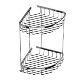 Duxxa A.502 19x19 cm Deppot Oval İkili Köşe Şampuanlık