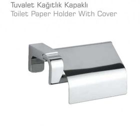 Duxxa A1708 F1 Krom Kapaklı Tuvalet Kağıtlığı
