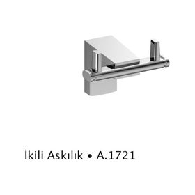 Duxxa A1721 F1 Krom İkili Askılık
