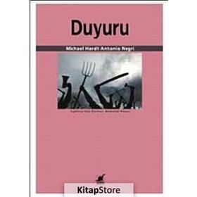 DUYURU - MICHAEL HARD;ANTONIO NEGRI
